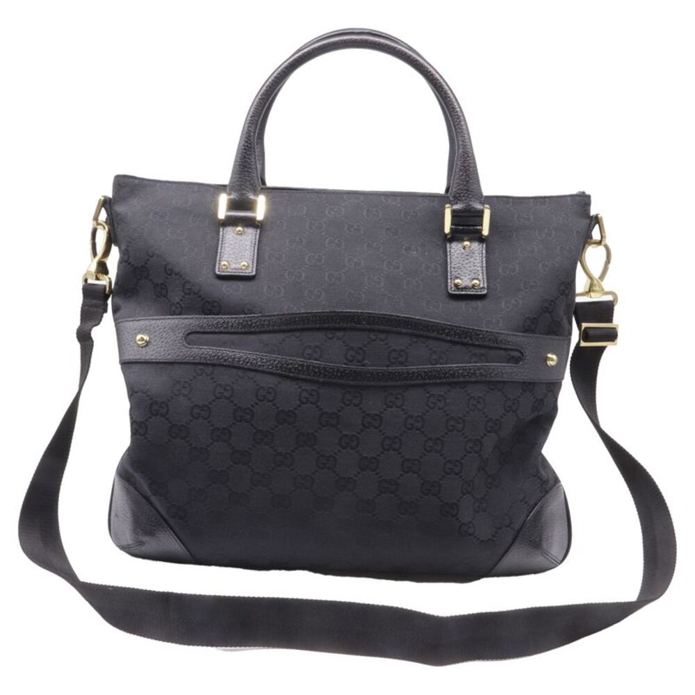 Gucci 2-way Tote Bag in Black Canvas